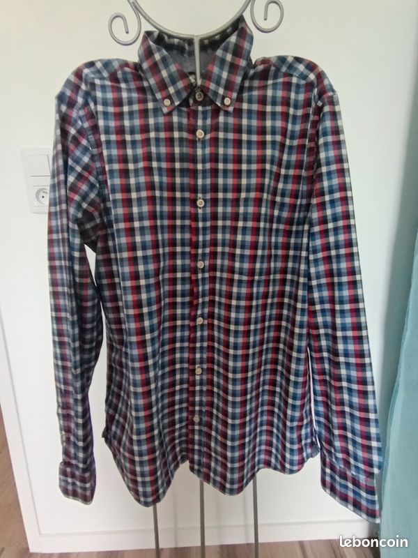 Lot chemise Gap M + gilet polaire bleu – très bon état (image 3)