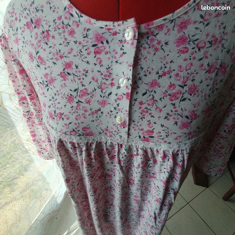 Chemise de nuit à fleurs 3XL (image 4)