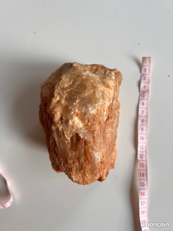 Calcite orange naturelle minéral brut (image 4)