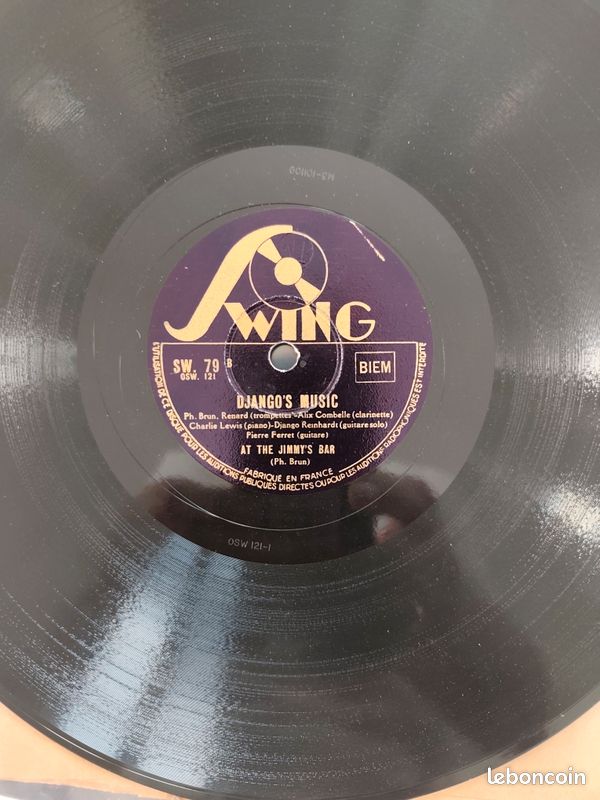 Django reinhardt enregistrement label swing 78 tours 27 disques (image 1)