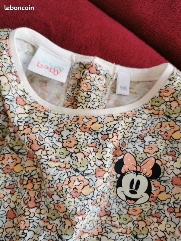 Combinaison short disney baby 9 mois (image 2)