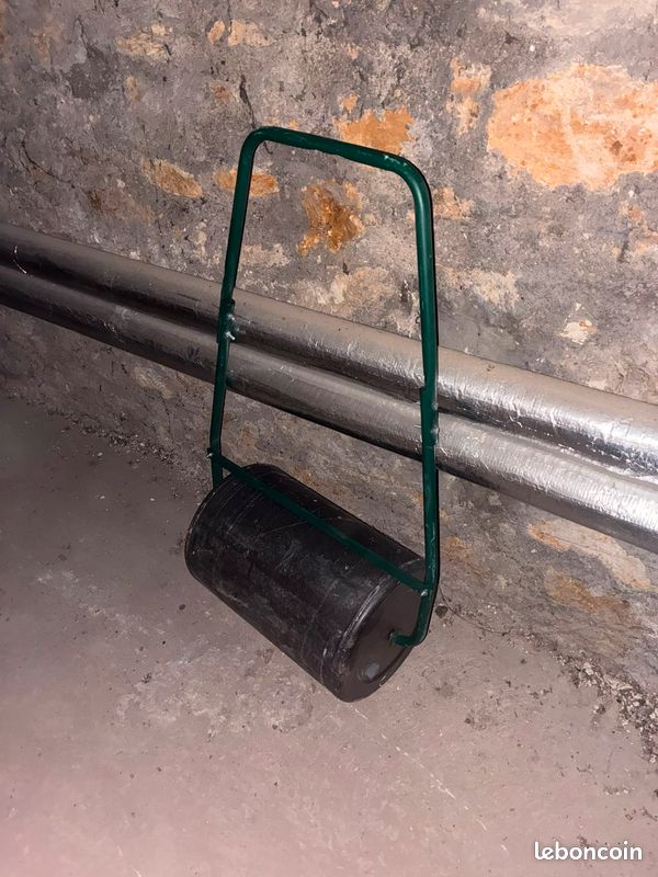 Rouleau à gazon manuel en métal pour jardin pelouse (image 1)