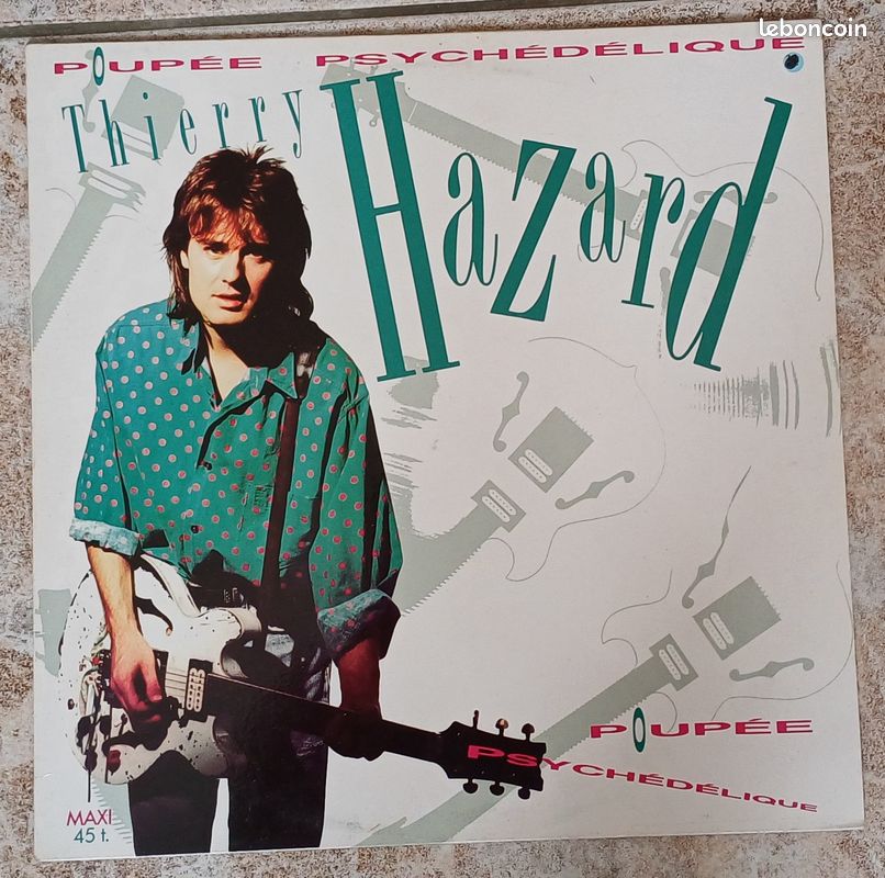 SUPER ETAT thierry hazard maxi 45 tours original poupee psychedelique le jerk (image 1)