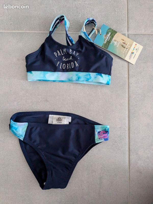 Maillot de bain 2 pièces longboard taille 3 ans neuf étiqueté (image 1)