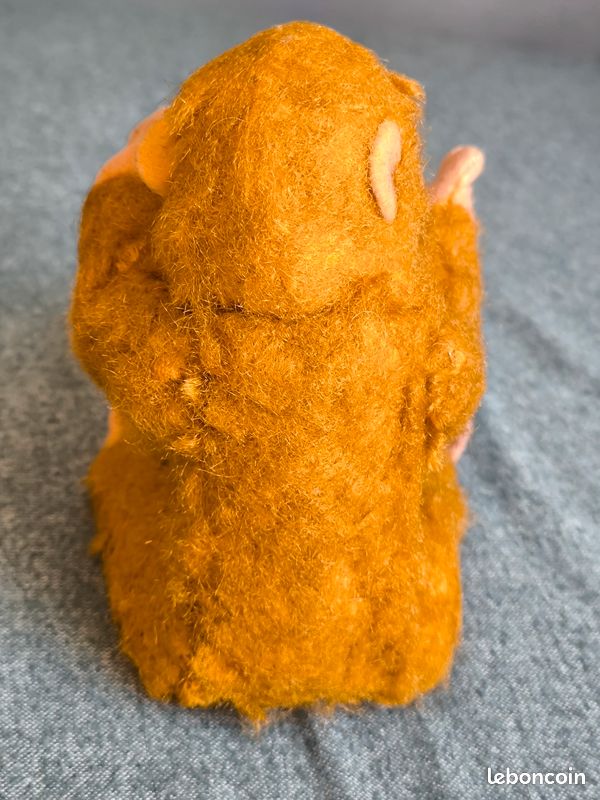 Figurine Schuco Ancienne - Singe Miniature En Mohair Marron - Allemagne Années 1900