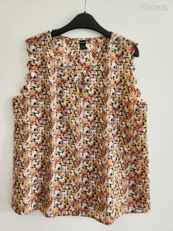 Blouse fleuri sans manches shein Vêtements
