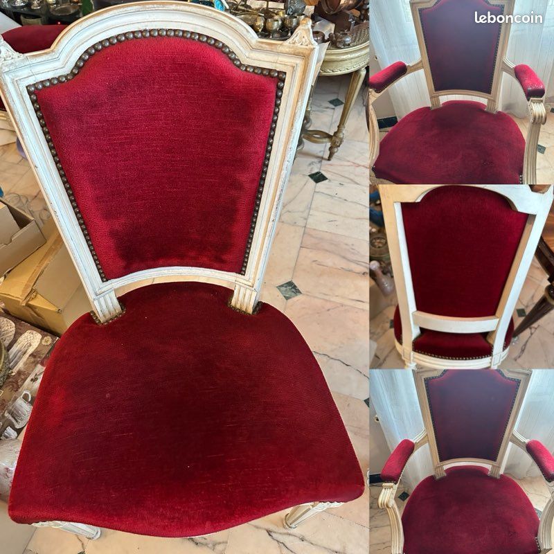 Petit fauteuil chaise velours rose et pieds bois clair Lilie - Decome Store