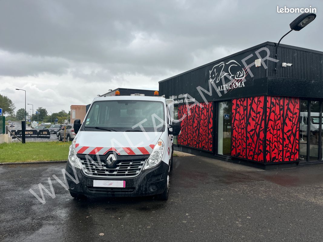 24 000 ht - renault master 165cv double cabine 6 places benne aluminium coffre roues jumelees rehausses pleines crochet (image 5)