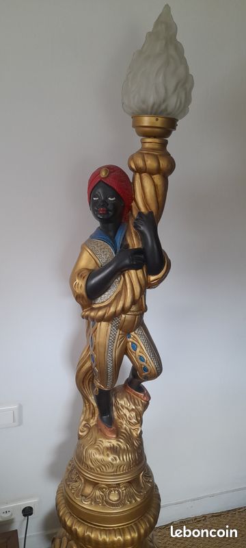 Statue Nubien + socle (image 2)