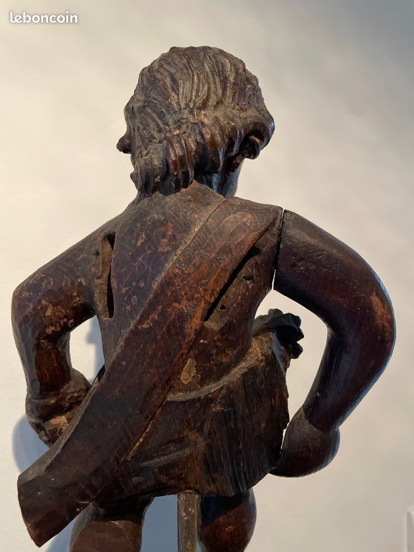 Bois Sculpté Ange – Artisanat Russe Fait Main Par Loutskiy – Pièce Unique, Neuve
