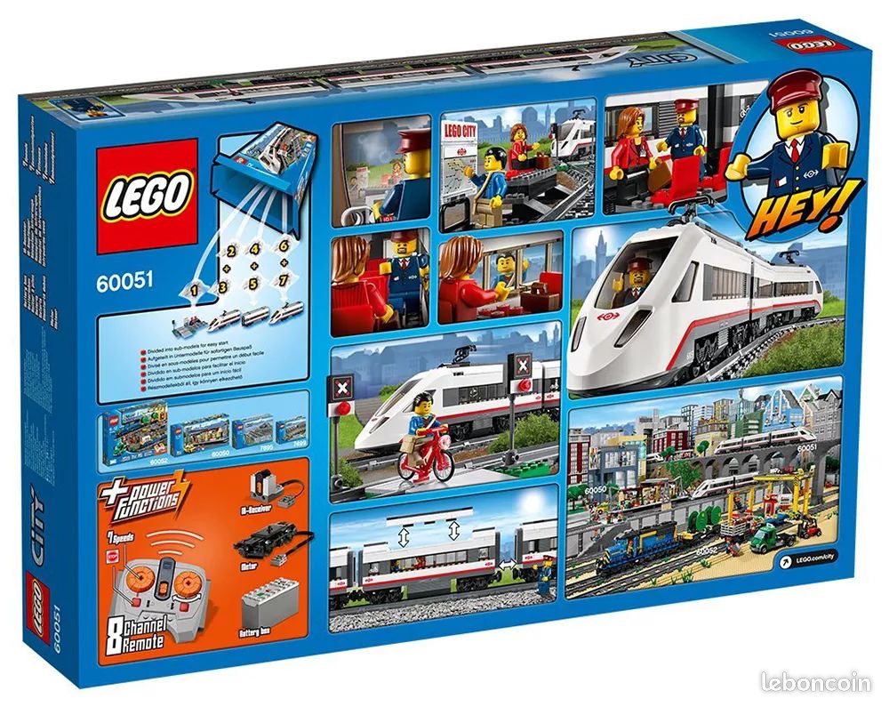 NEUF >>> LEGO City 60051 - Le Train de passagers ICE télécommandé (image 2)