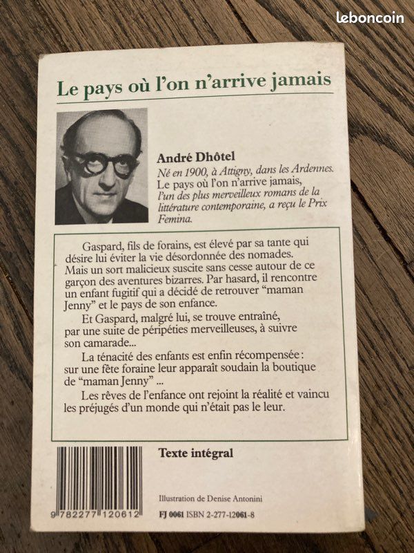 Livre d’André d’hôtel le pays où l’on arrive jamais (image 2)