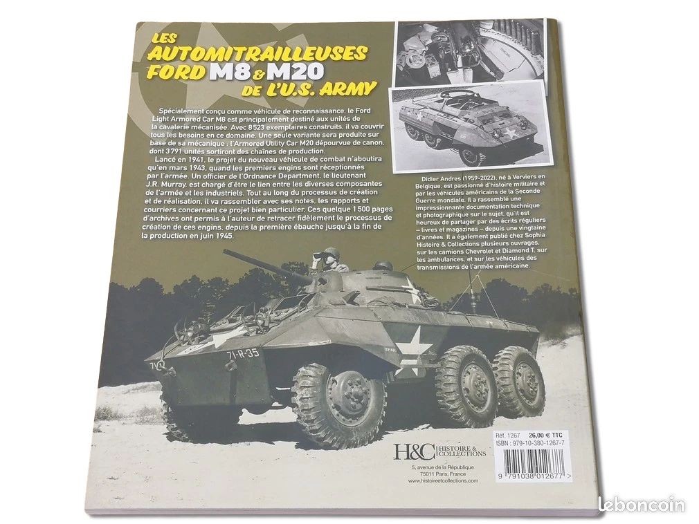 Solido France – Ford M8 Combat Car Militaire 1/43, Véhicule Armée Vert, Neuf, Accessoires Inclus
