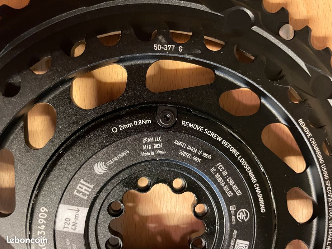 Paire de plateaux sram force E1 axs capteur de puissance 50-37 neuf (image 5)