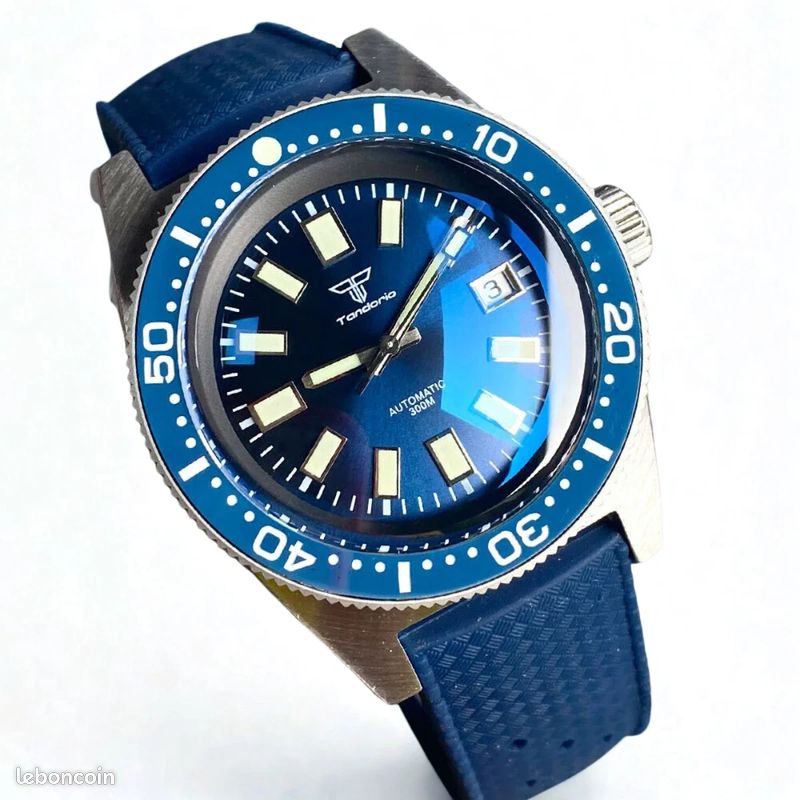 Montre de Plongée Automatique Tandorio 41mm Style 62MAS - NH35A - 300M (Neuve) (image 8)