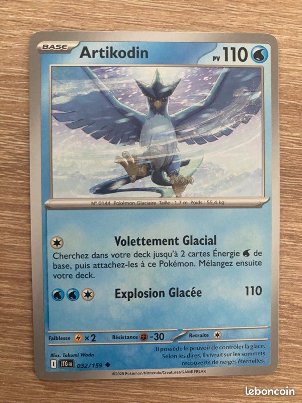 Carte Pokmon Artikodin (Articuno) - EV09 Aventures Ensemble - Collection