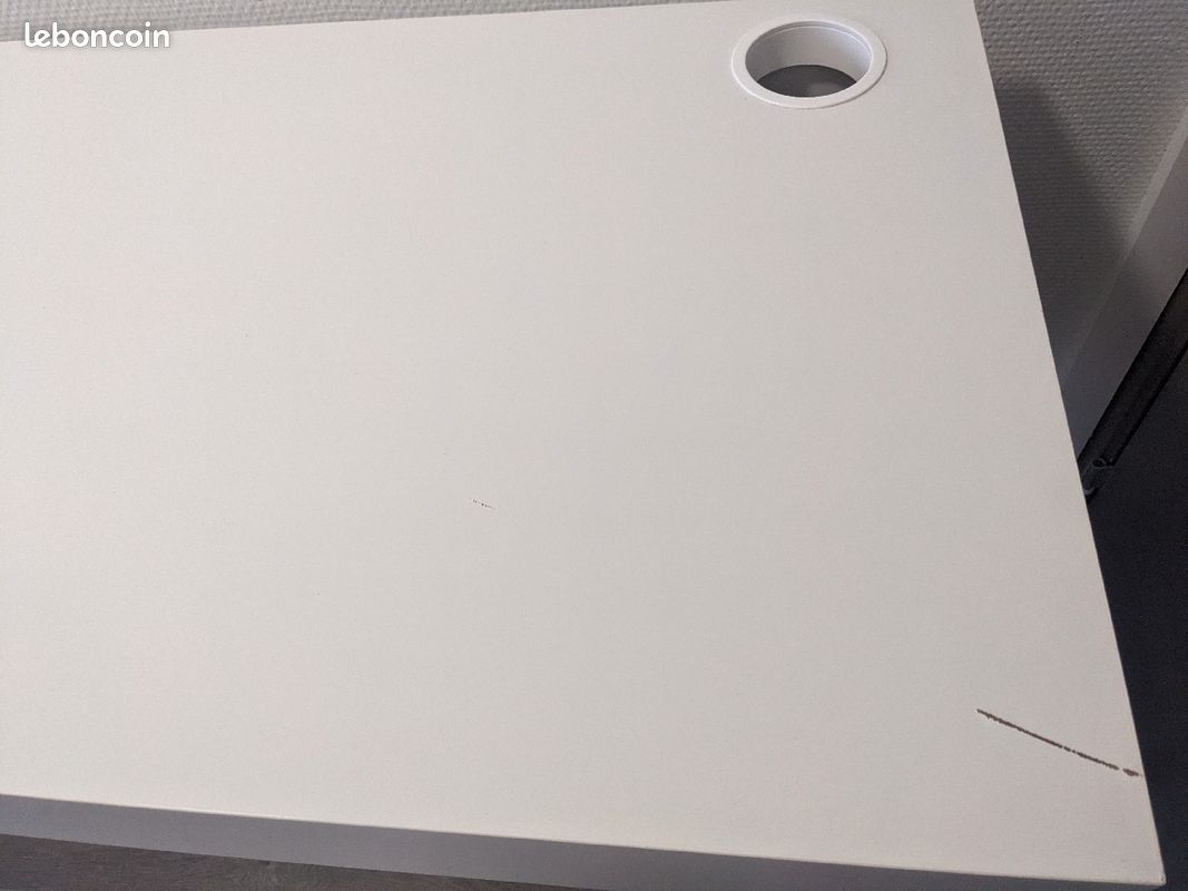 Bureau MICKE blanc 142x50 cm (image 3)