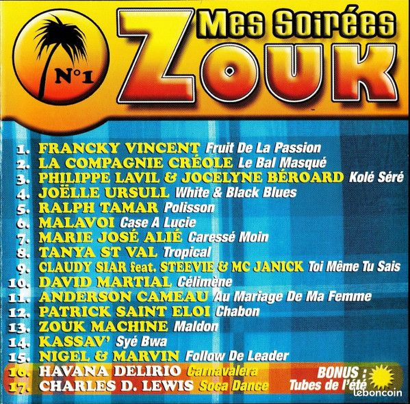 CD Mes Soirées Zouk N°1 (C28) (image 1)