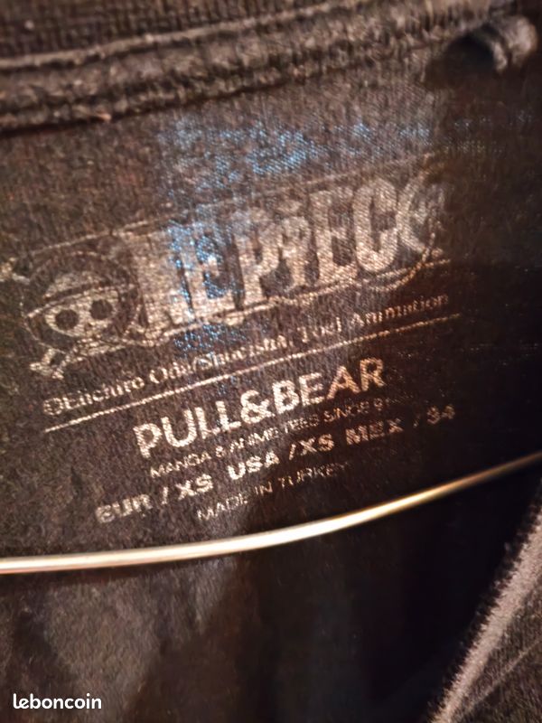 T-shirt manches courtes graphique bord-côte - Pull&Bear Belgium