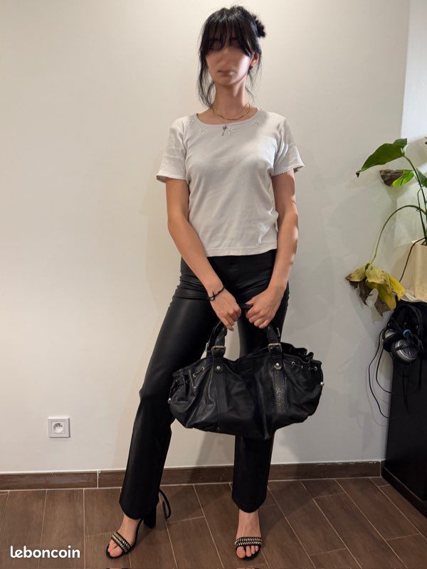 Legging Zara noir taille M élégant | Acheter sur