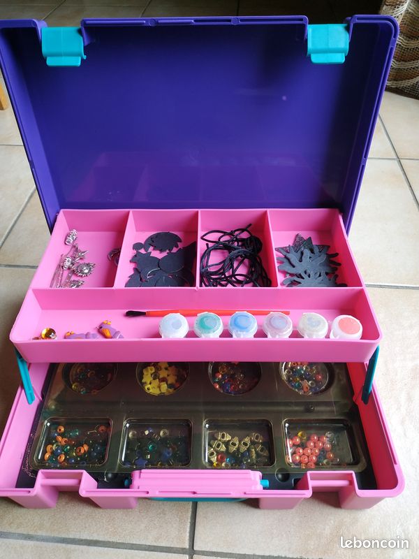Malette de perles et supports pour créer des bijoux (colliers, bracelets, barettes,broches, boucles d’oreilles) (image 6)