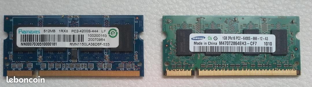 RAM PC Portable SODIMM - DDR2 - PC2 (image 1)