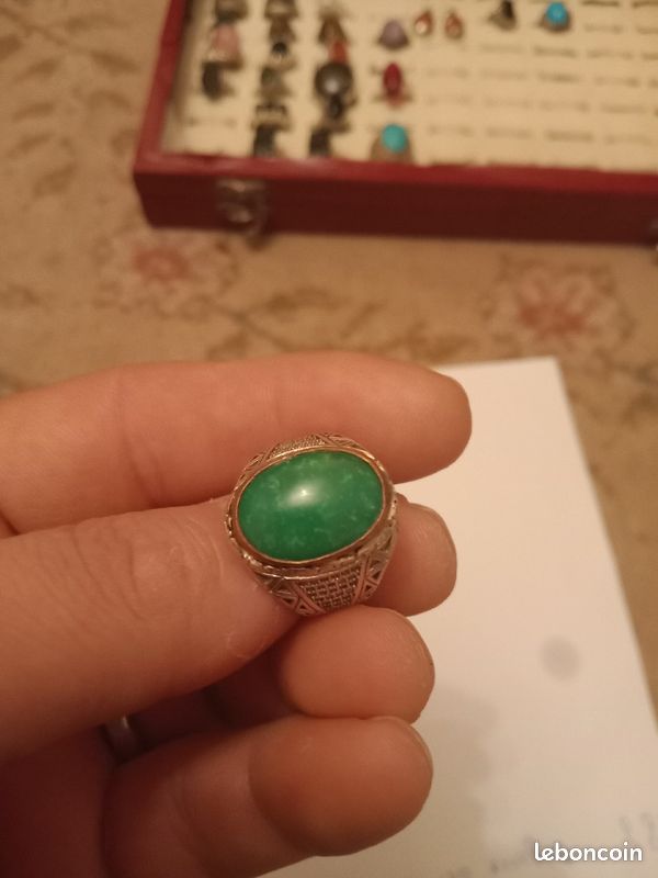Bague argent jad original (image 2)