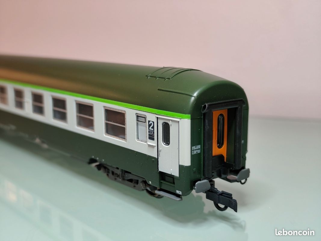 Roco Voiture UIC Verte/Argent – Édition 2 – Modélisme Train HO – Neuf Sous Boîte