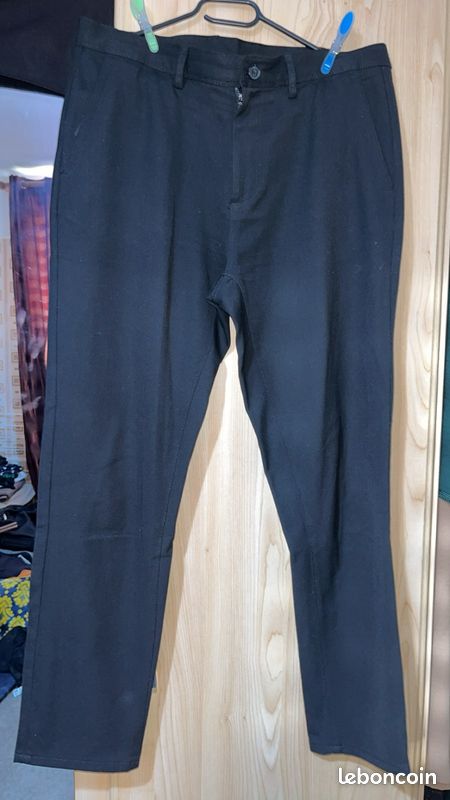 Pantalon noir de costume (image 1)