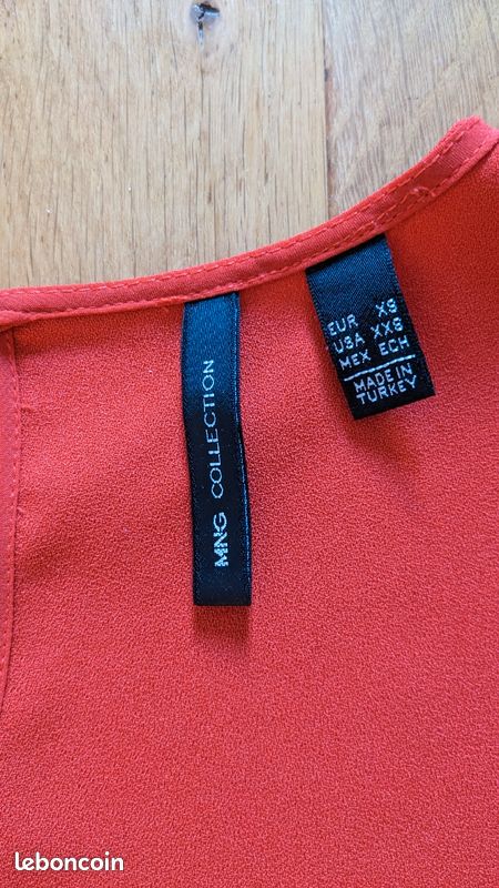Blouse rouge Mango XS (image 4)