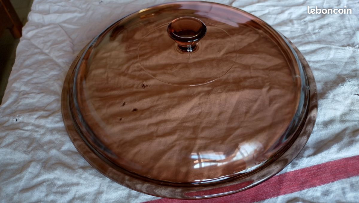 Plat brunisseur micro-ondes Corning Vision 24cm + couvercle (image 5)