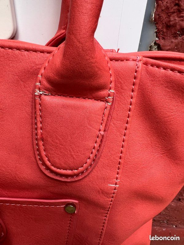 Sac à main femme rose corail - eleganci (image 7)