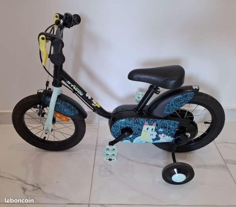 Btwin Blue 14 Inch Bike 14 Pouces Btwin Mini Monster 500 Btwin 14
