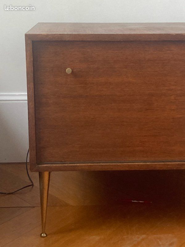 Mid-century Commode Design Vintage Bois Scandinave (Bar) (image 7)