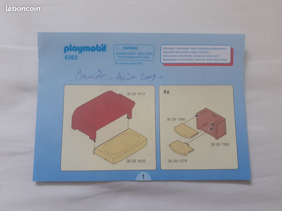 Playmobil Maison Moderne - Aquarium Pour Salon (réf 4282, R2114) - Occasion - Allemagne