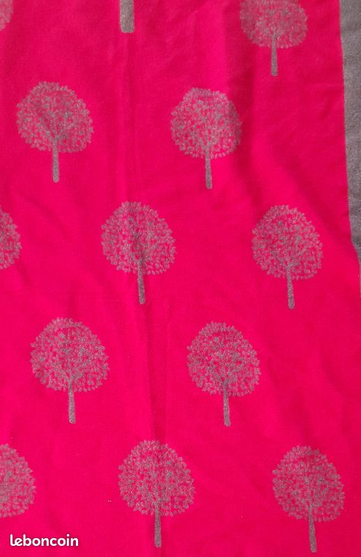 Echarpe - Luxere - Fuschia / gris - Neuf (image 4)