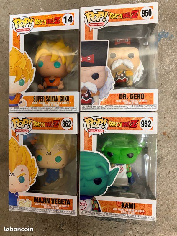 Lot De Figurines Funko Pop! Dragon Ball Z - Collection Neuve Sous Emballage Scellé