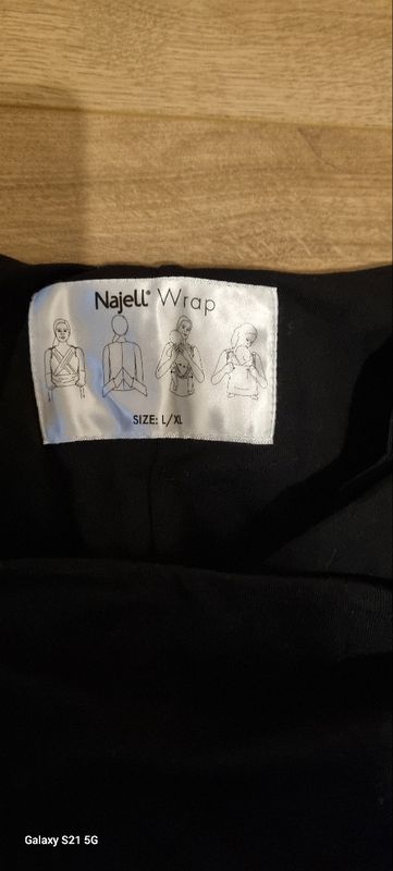 Echarpe de portage Najell x Beaba noir L/XL