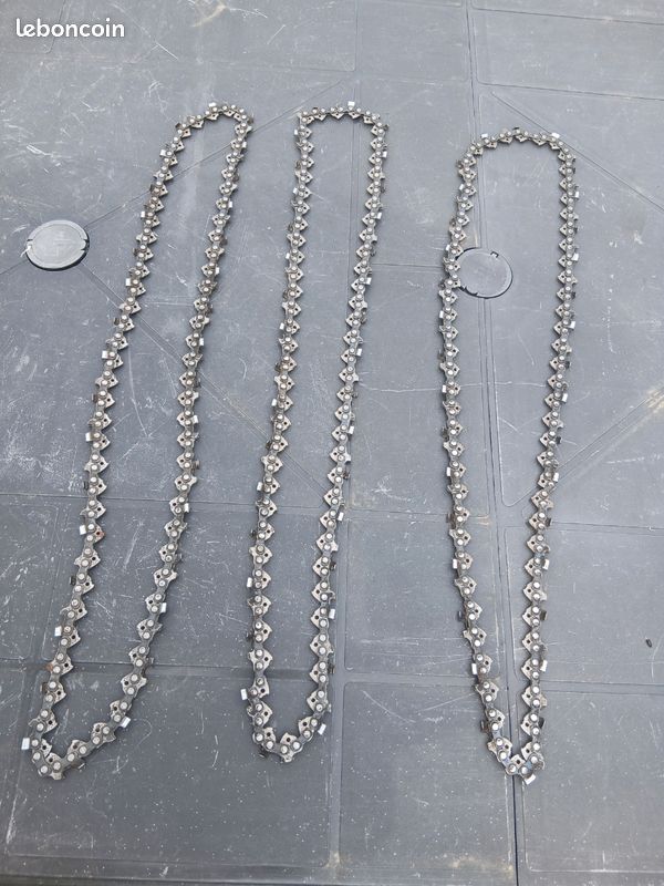 Lot de 3 chaînes de tronçonneuse STIHL 68 maillons (image 1)