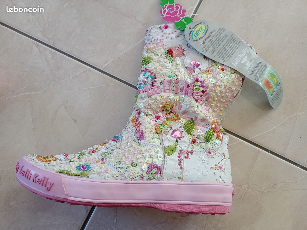 Bottes Lelli Kelly Taille 22 EU - Rose Flashy, Quasi Neuves Avec Boîte