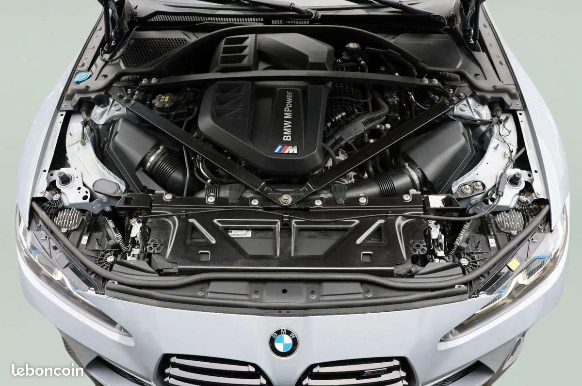 BMW M3 Competition 510 ch * Carbone Extérieur * Laserlight * Harman Kardon * HUD * Brooklyn Grey (image 9)