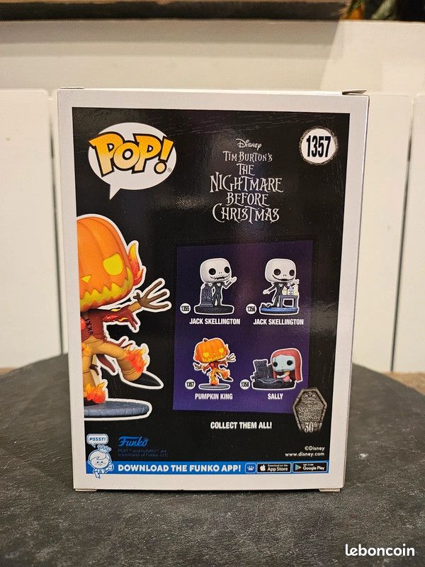 Figurine Funko Pop! L'Étrange Noël De Monsieur Jack – Jack Skellington Version Roi