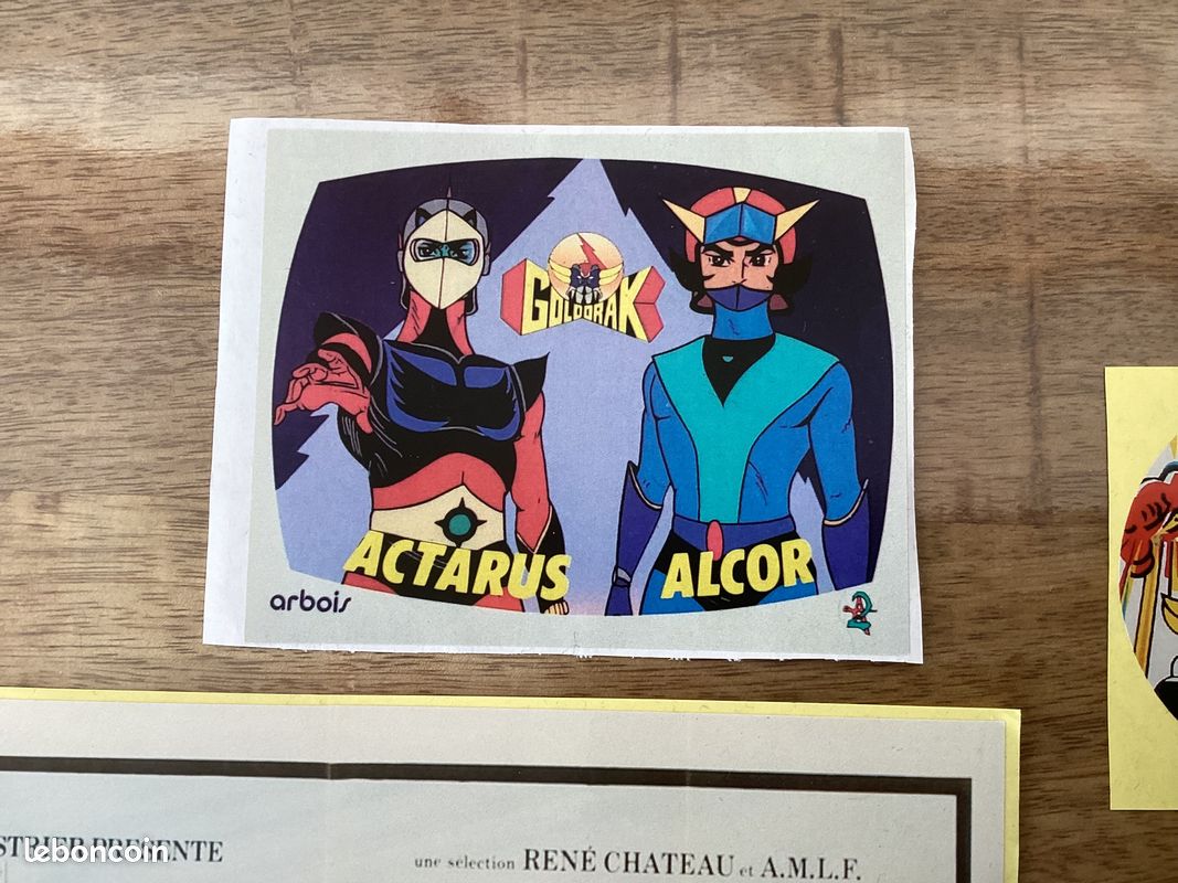 Lot De 6 Stickers 3D Goldorak Vintage – Japon 1970's – Édition Limitée Showa