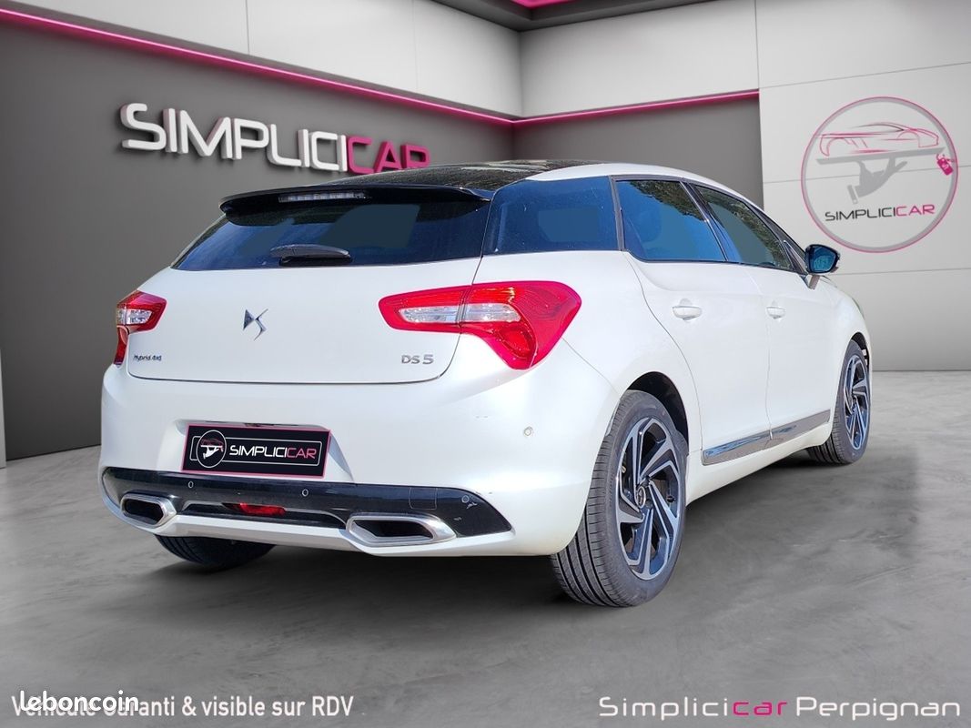 DS DS5 Hybrid 4x4 ETG6 Sport Chic - Caméra de Recul - Palettes au volant - Clim Bizone - Garantie 12 Mois (image 3)