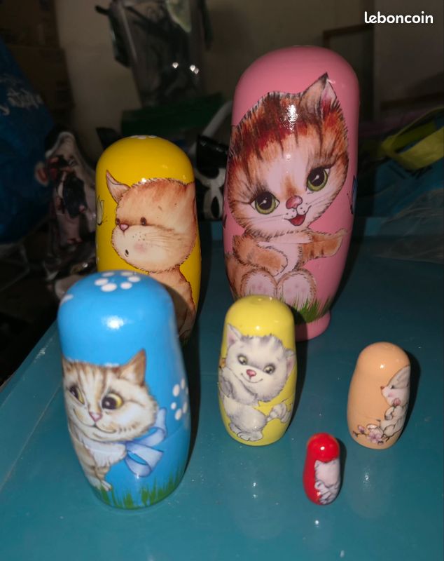 Lot de 6 poupées Russes à emboîter (image 1)