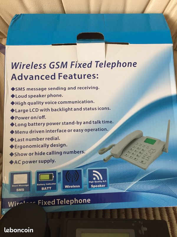 Téléphone fixe avec carte SIM (image 2)