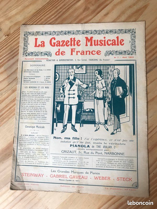 La Gazette Musicale de France (image 1)