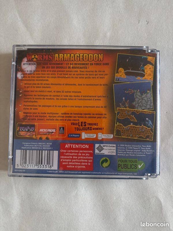 Worms Armageddon Dreamcast PAL - Prix - Photo - Présentation