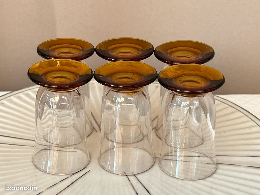 Ensemble de sept Verres à shooter Orange