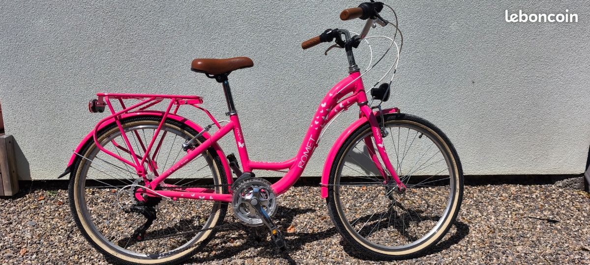 Vélo fille Romet panda rose 24 pouces Vélos